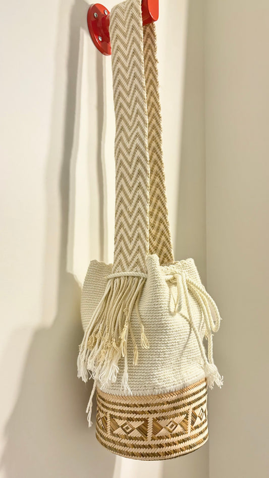 Virgo Basket Bag with Wayuu Strap