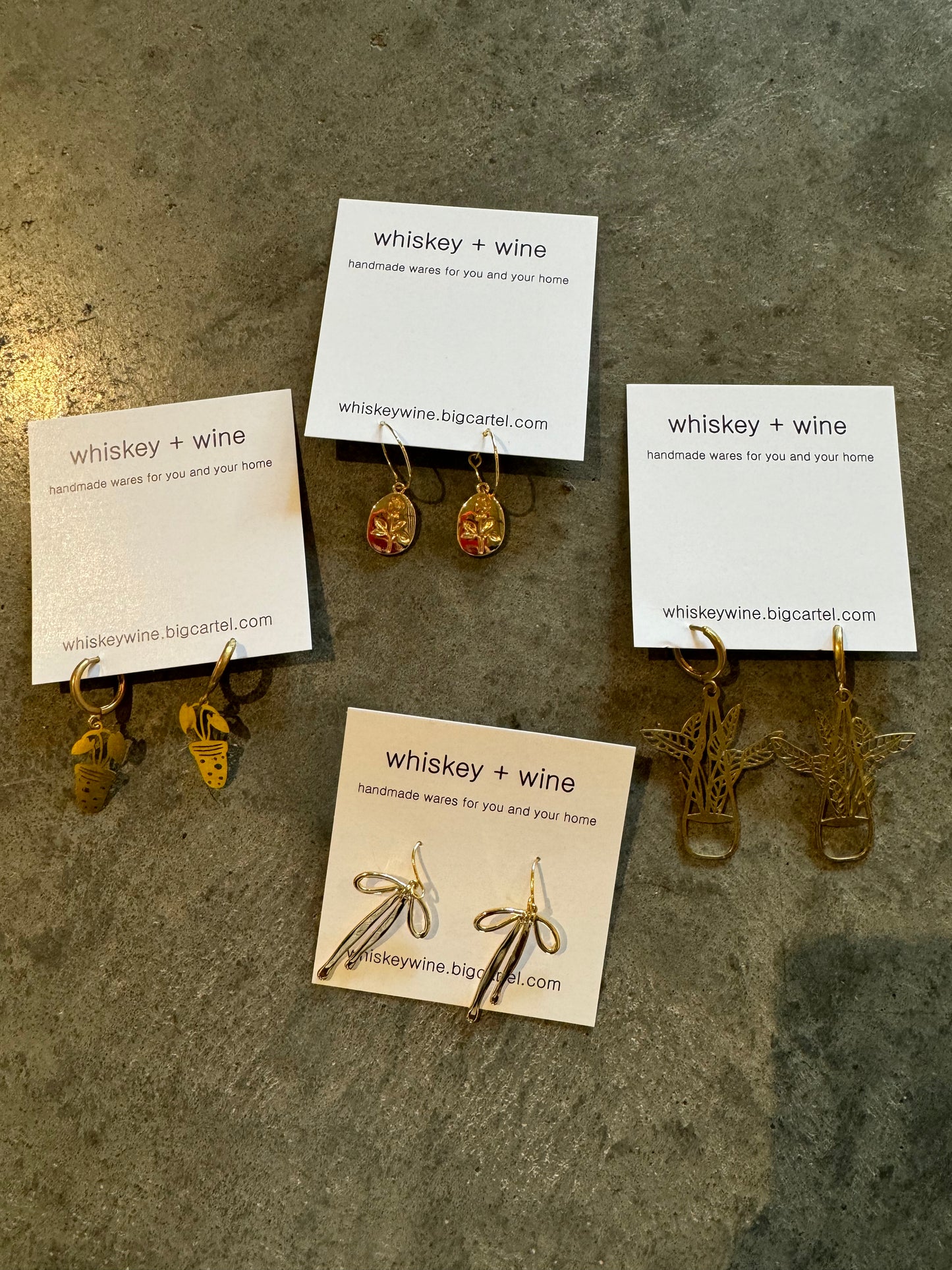 Brass Earrings - Dangle