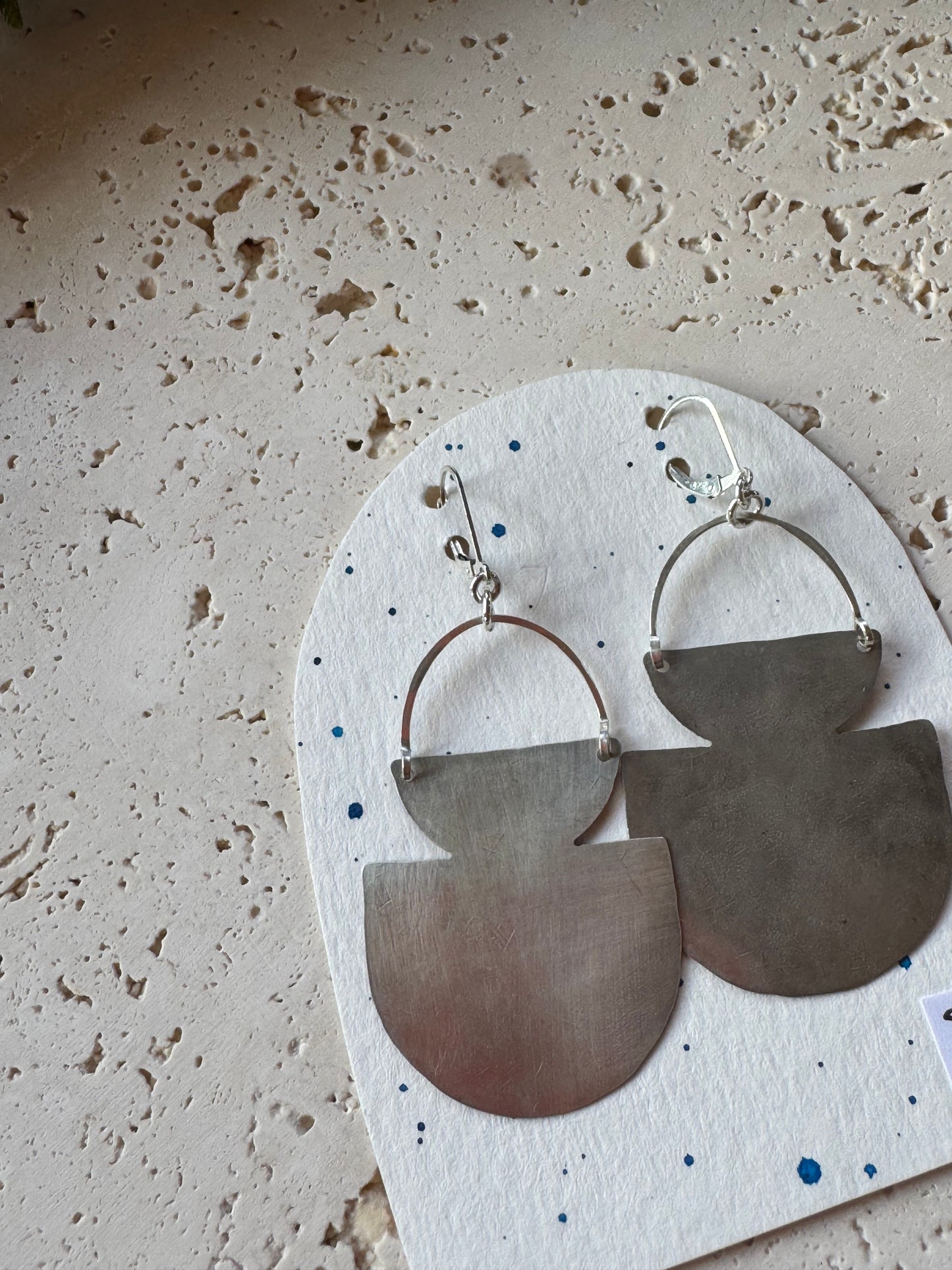 SILVER LARGE VASORUM EARRINGS