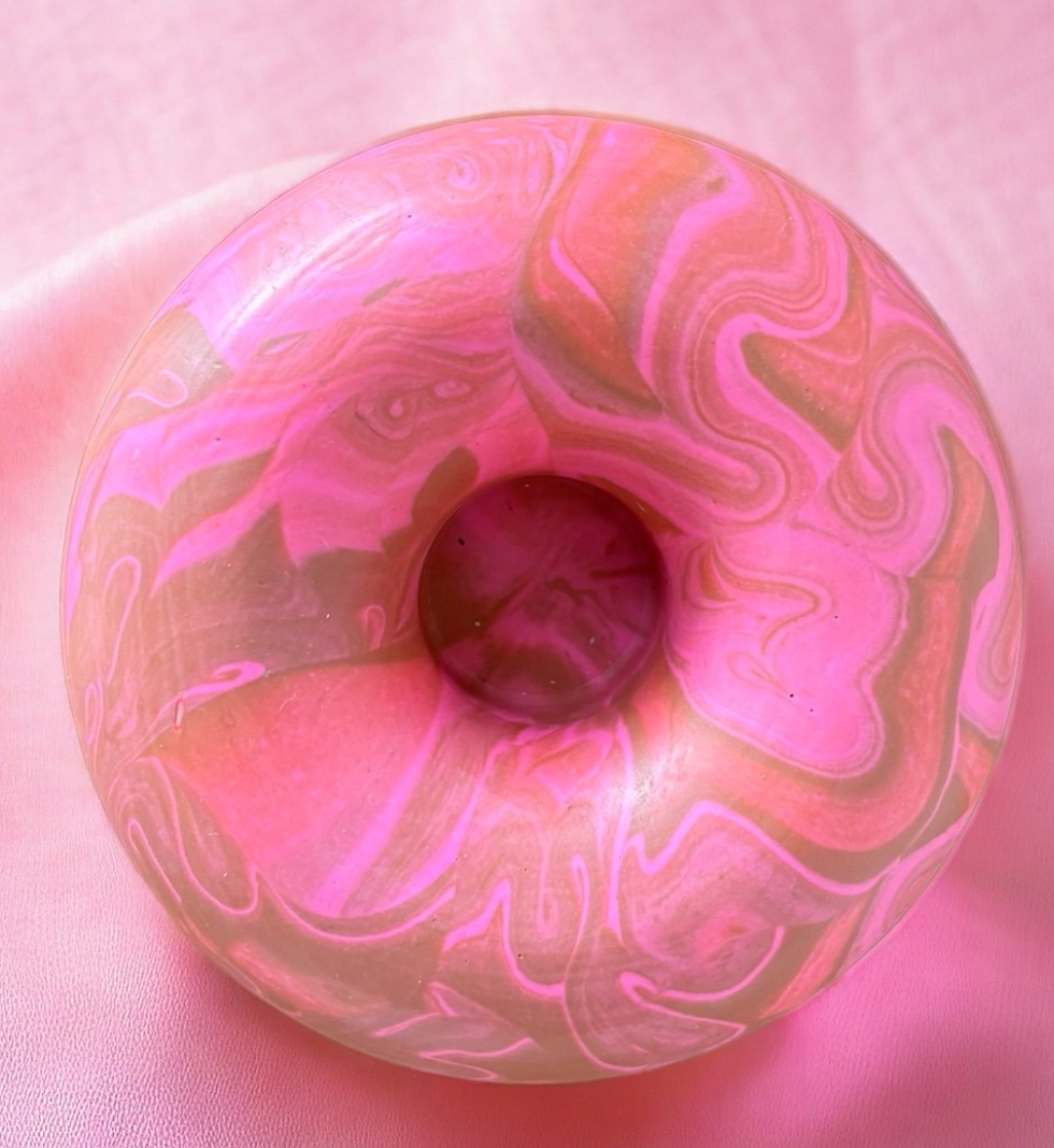 Swirl Donut Candlestick Holder