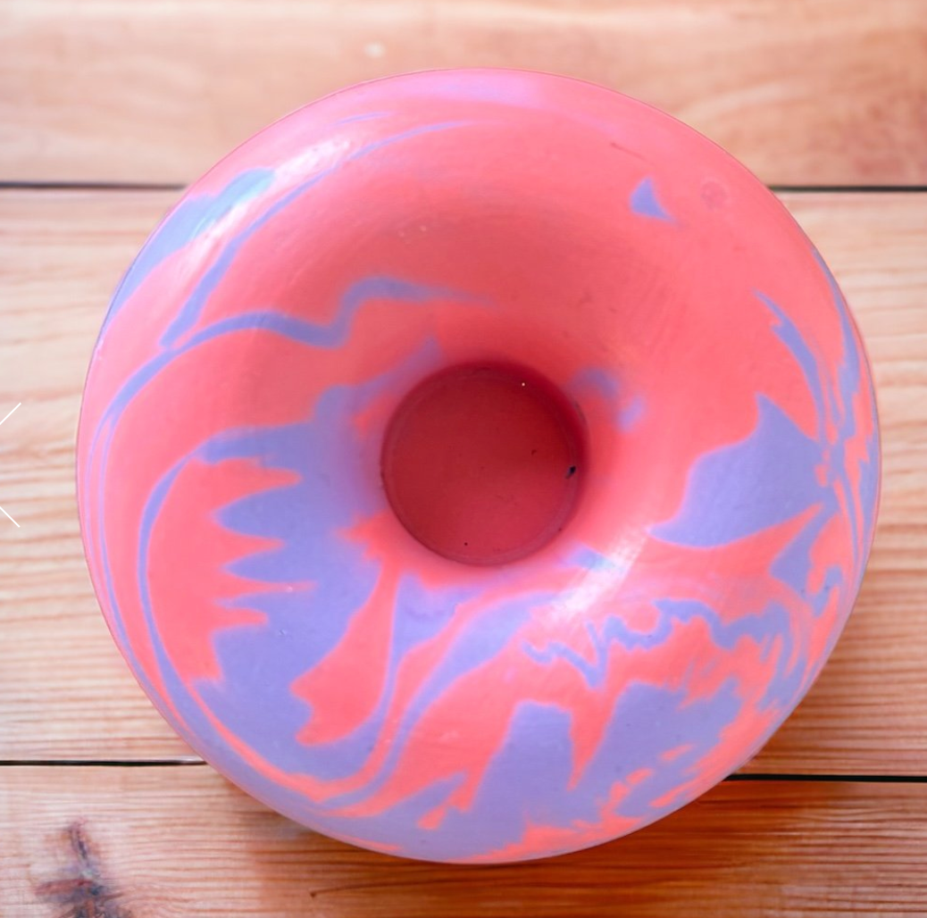 Swirl Donut Candlestick Holder