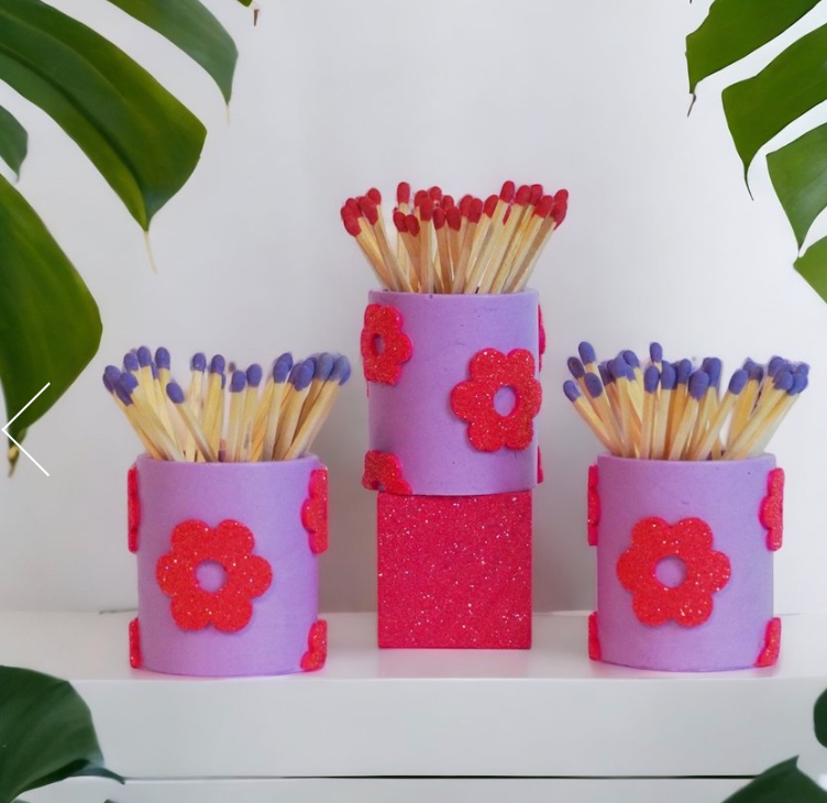 Glitter Matchstick Holder