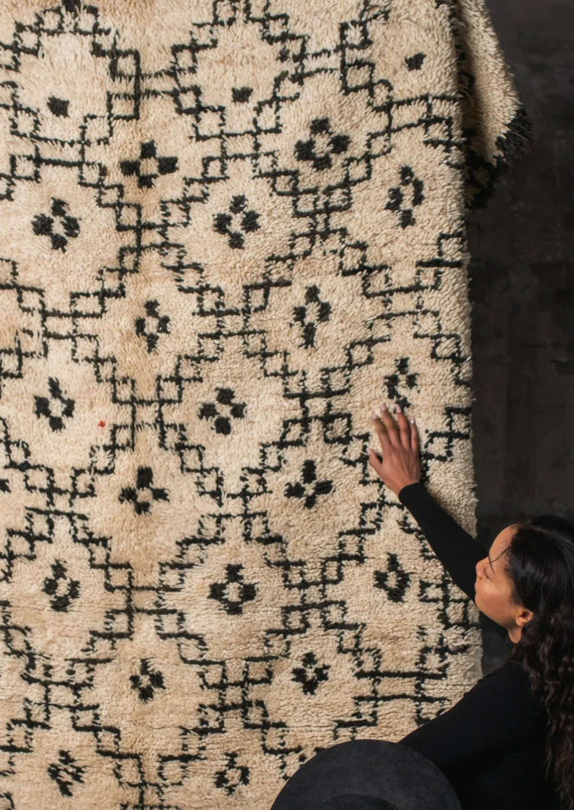 VINTAGE BENI OURAIN AREA RUG
