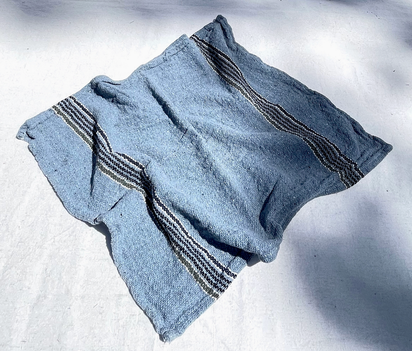 Bamboo Pulp Towel - Handwoven with Bamboo Fibers - Blue
