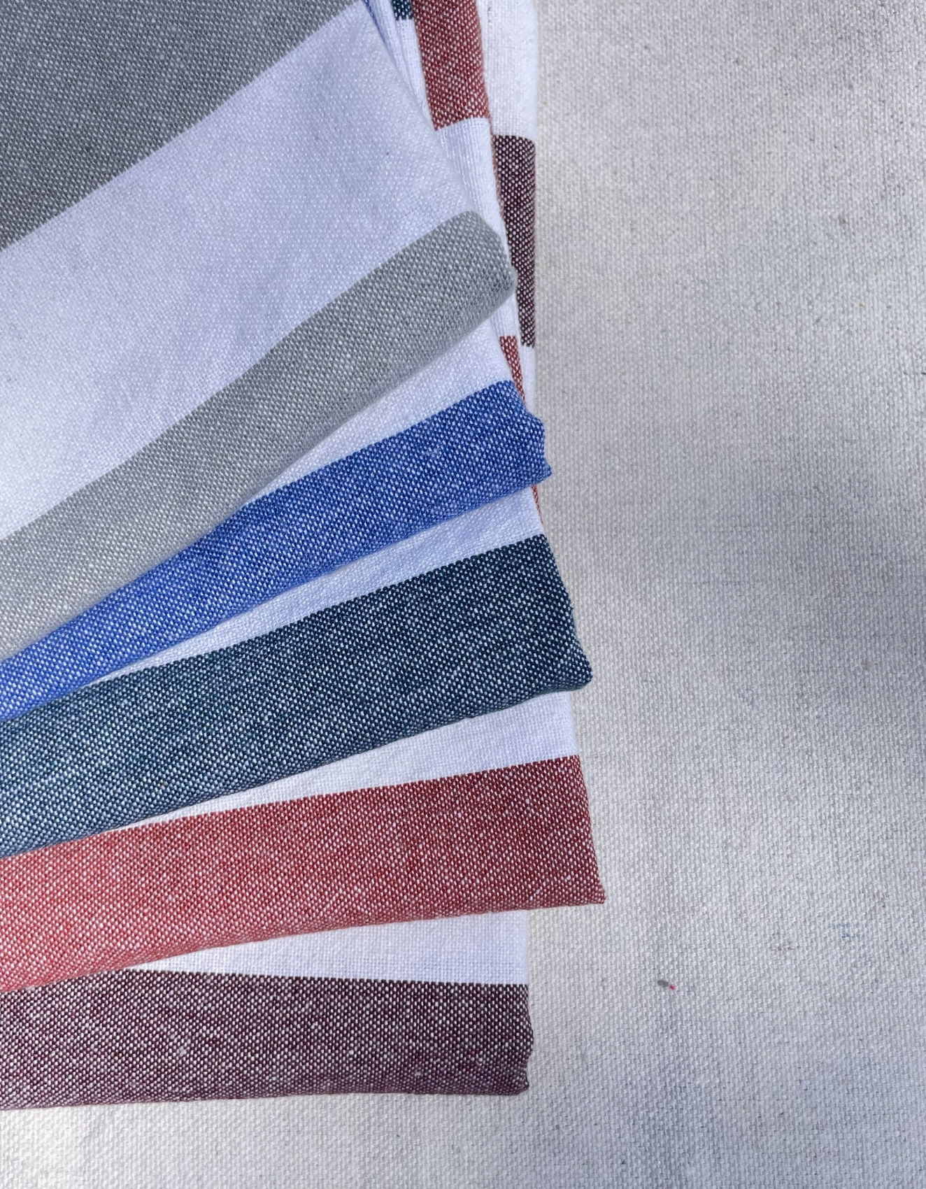 French Stripe Handwoven Tea Towel
