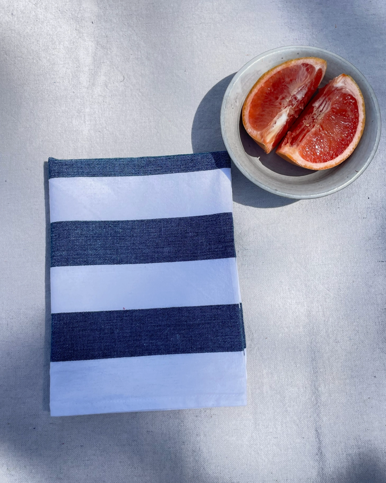 French Stripe Handwoven Tea Towel