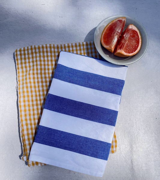 French Stripe Handwoven Tea Towel