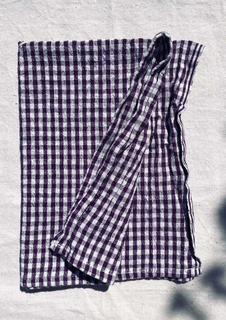 Handloom Check Organic Cotton Towels