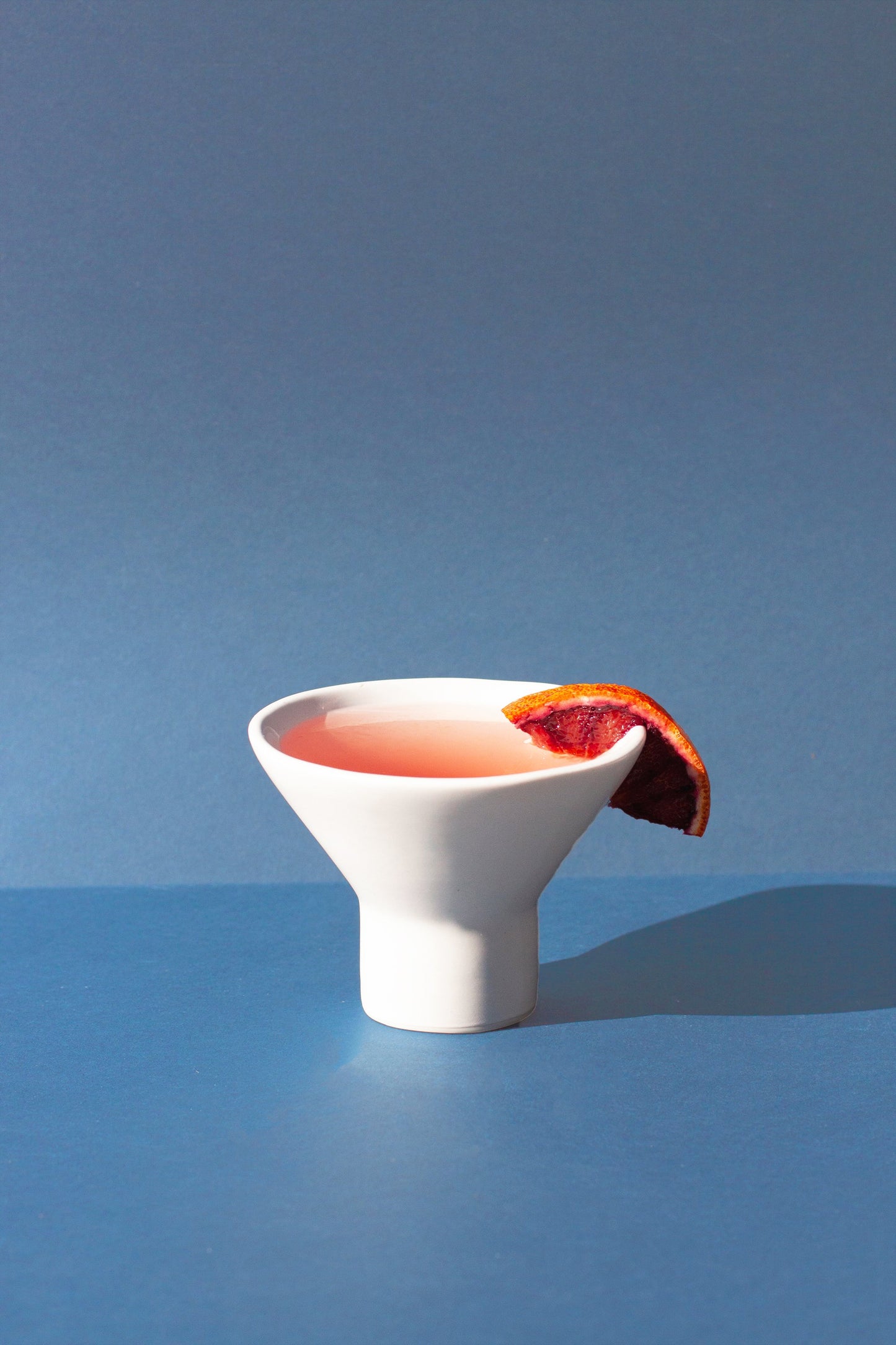 Stemless Martini Glass, Gloss White