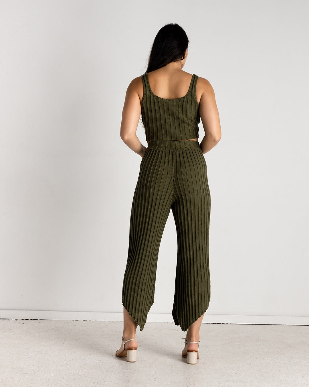 Asymmetrical Knit Pants