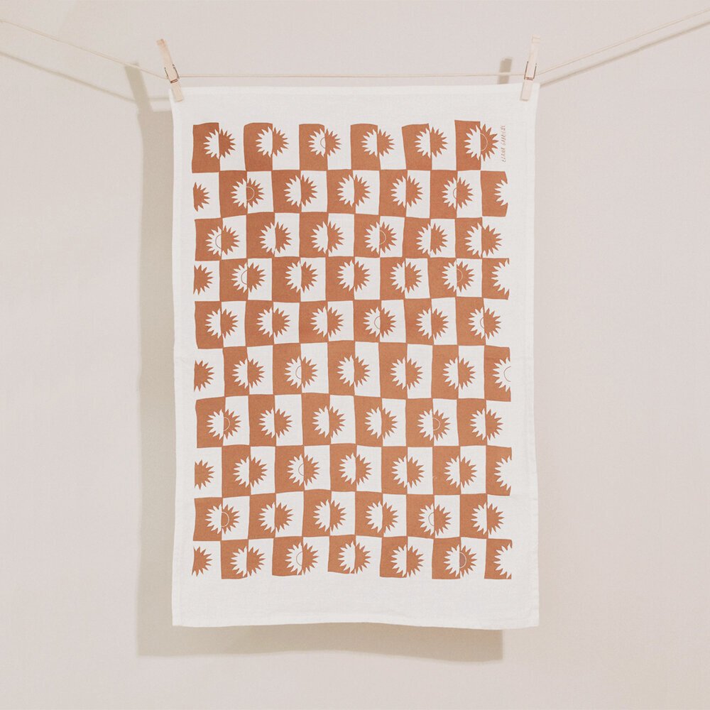 Sunrise Tea Towel - Sienna