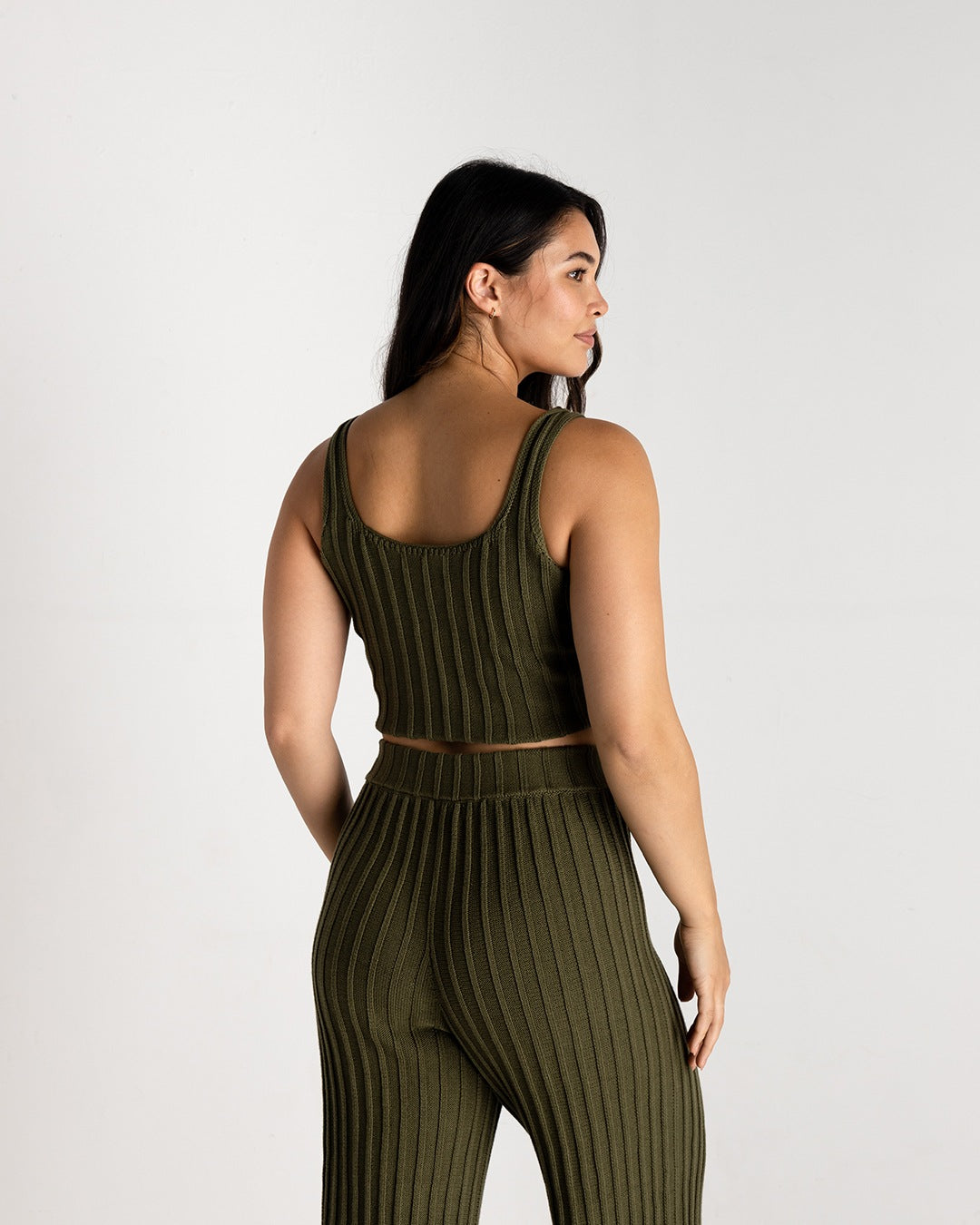 Olive Knit Tank | XS-3X