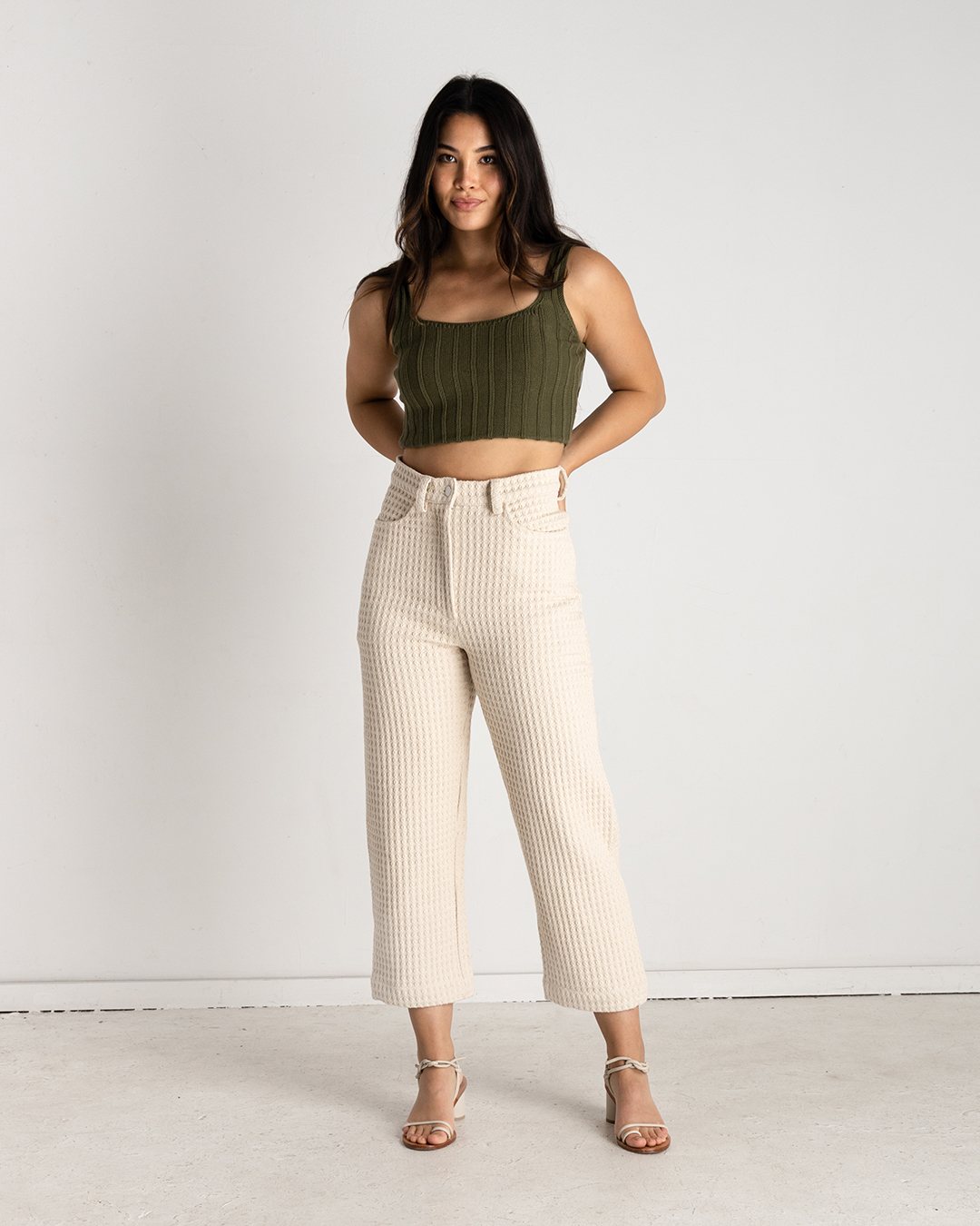 Olive Knit Tank | XS-3X