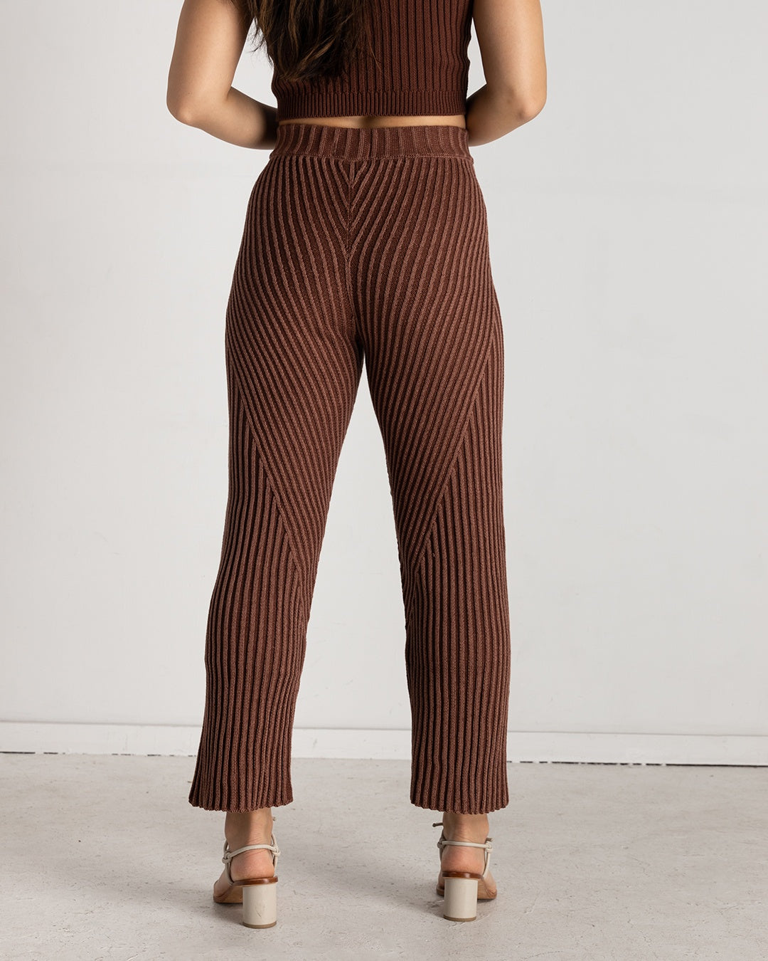 Two Tone Knit Pants | XS-3X