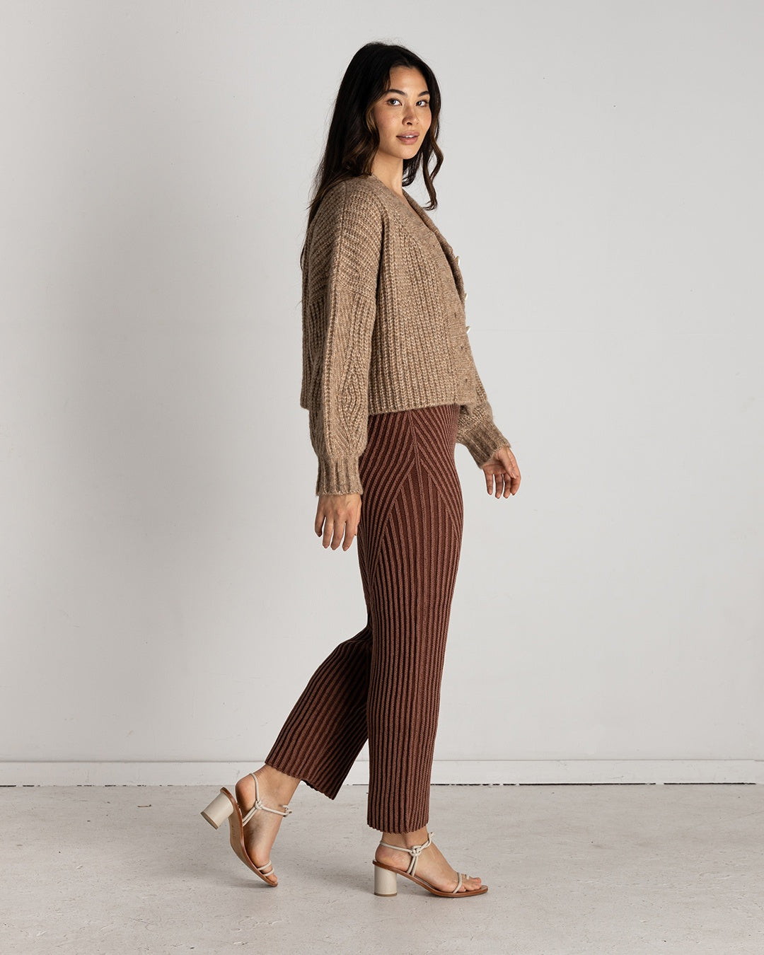 Two Tone Knit Pants | XS-3X