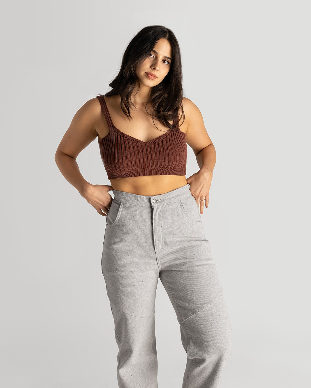 Maroon Knit Bralette | XS-3X
