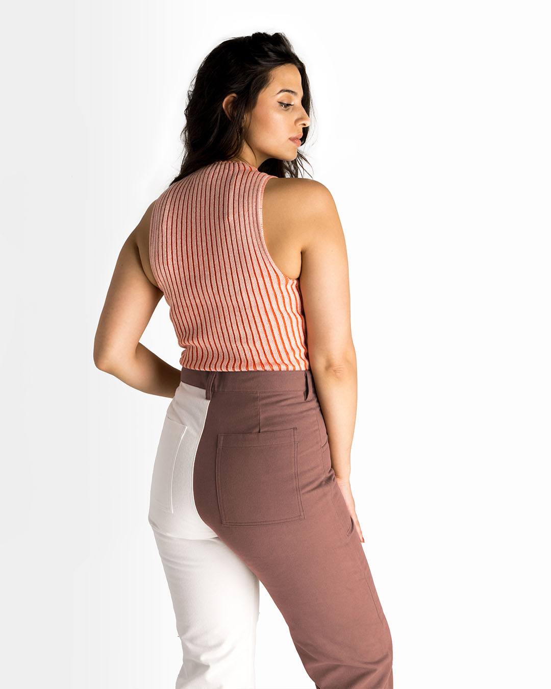 Tangerine Mock Neck