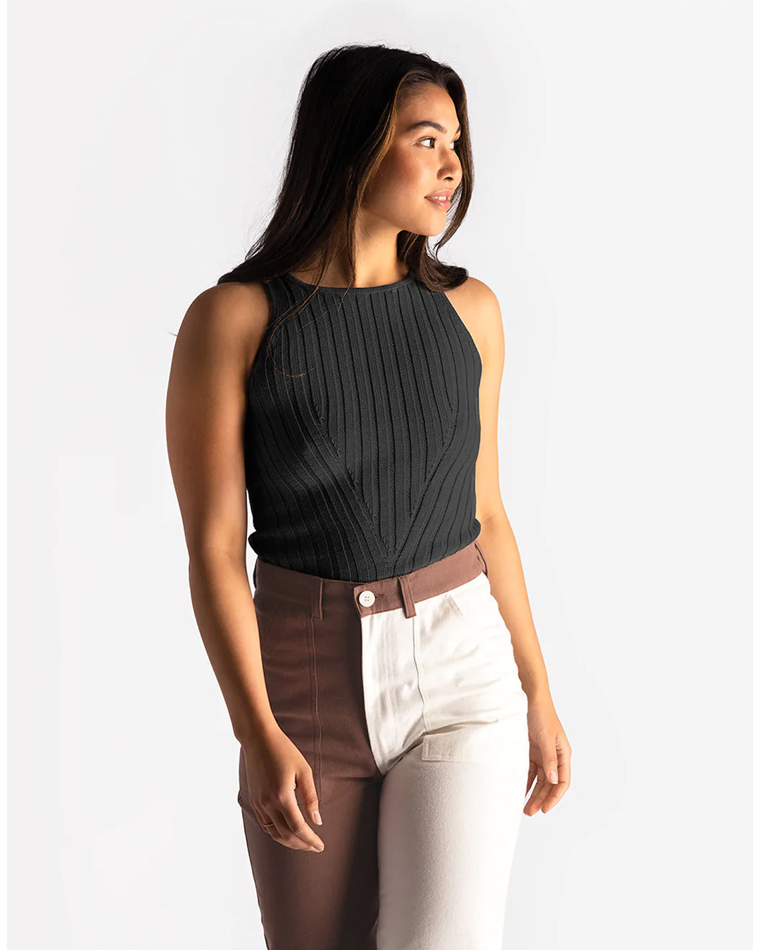 Charcoal Knit Tank