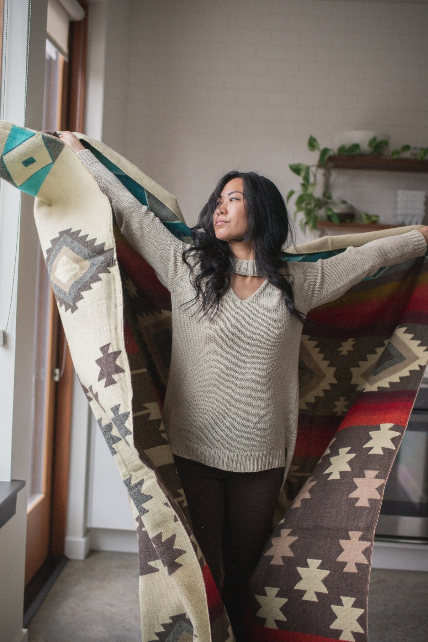 Ecuadorian Blanket Red - Modern Myth Decor