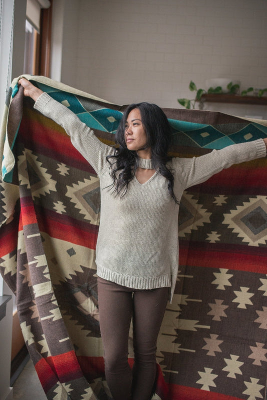 Ecuadorian Blanket Red - Modern Myth Decor