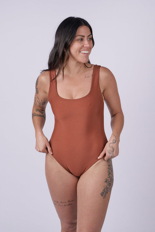 Thea Low Back One Piece - Spice