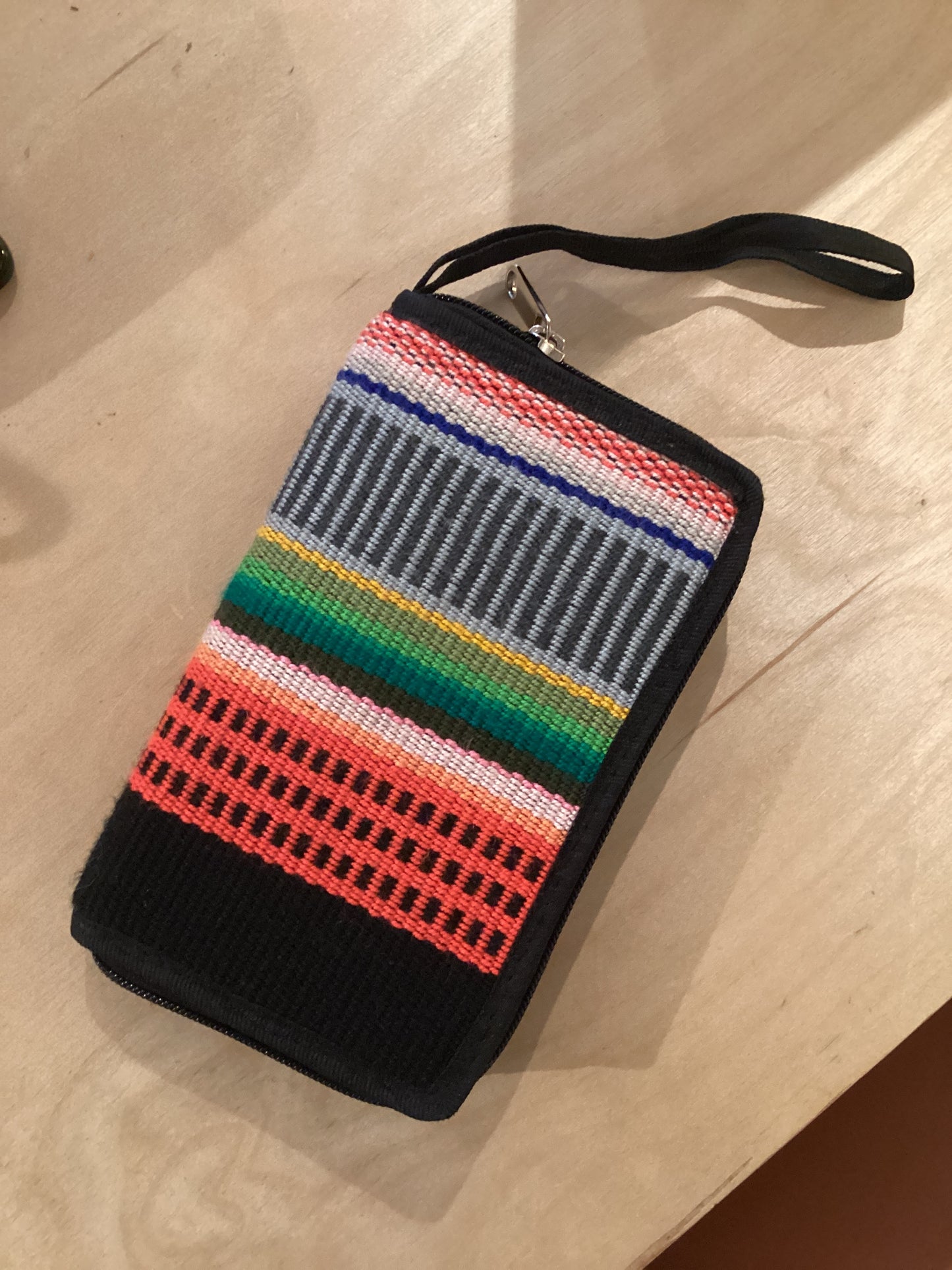 Multicolored Wraparound Woven Wallets