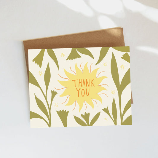 Sunshine Thank You Card