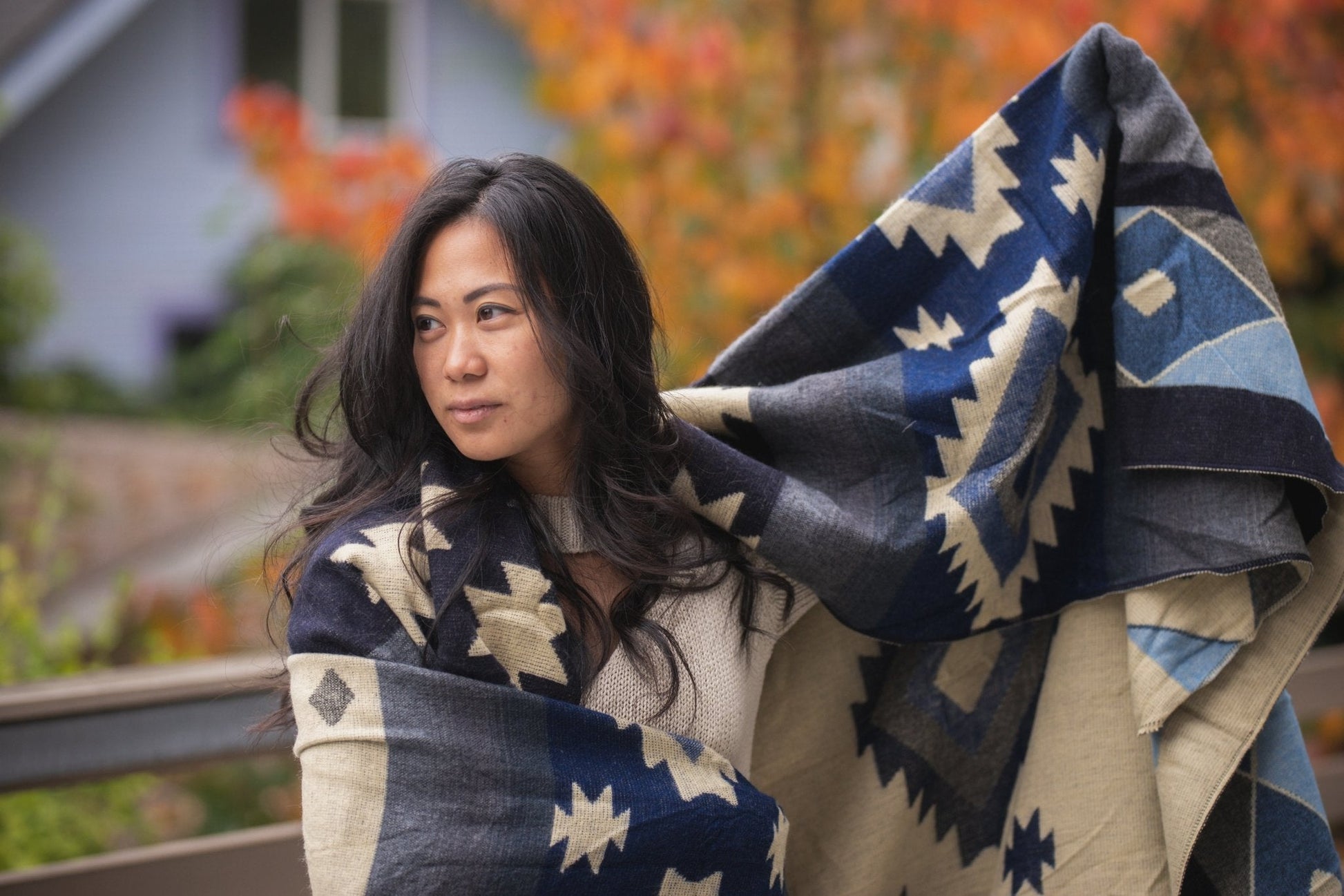Ecuadorian Blanket Blue - Modern Myth Decor